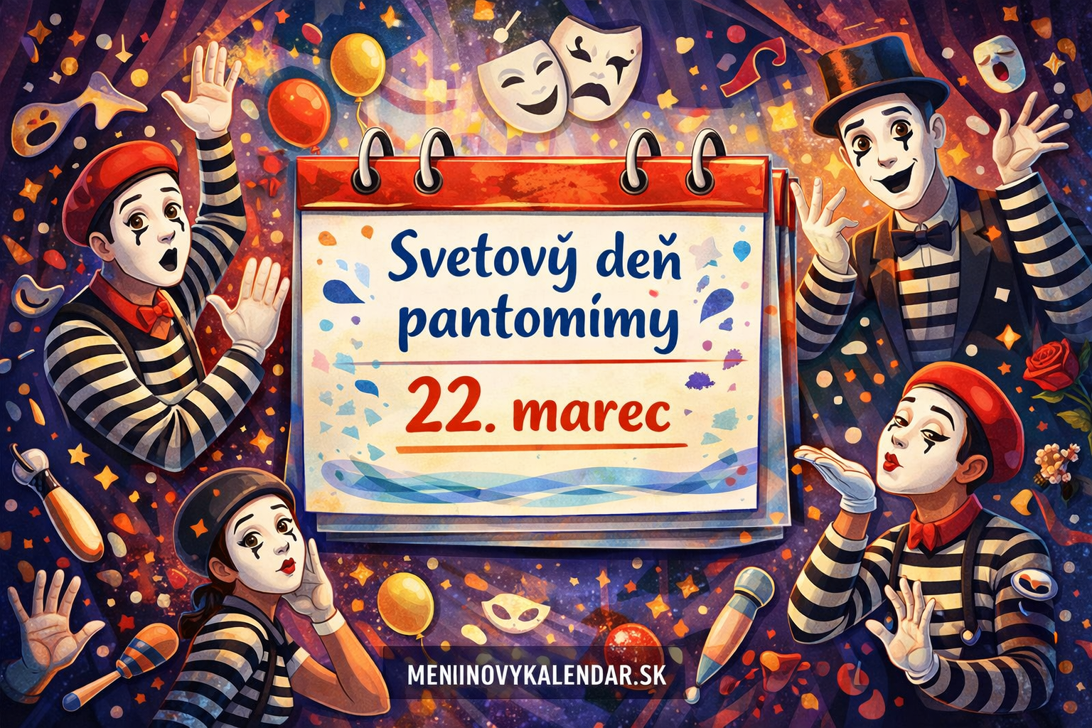 Svetový deň pantomímy: Keď ticho kričí a prázdno nadobúda tvar 🎭✨🤫 (22. marec)