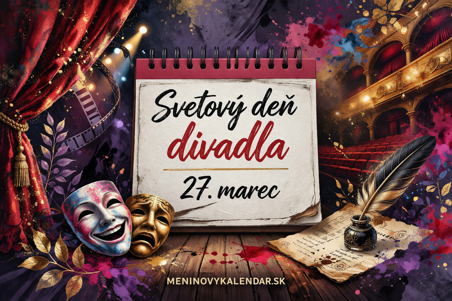 Svetový deň divadla: Keď sa opona dvíha a svet na chvíľu zastane 🎭✨ (27. marec)