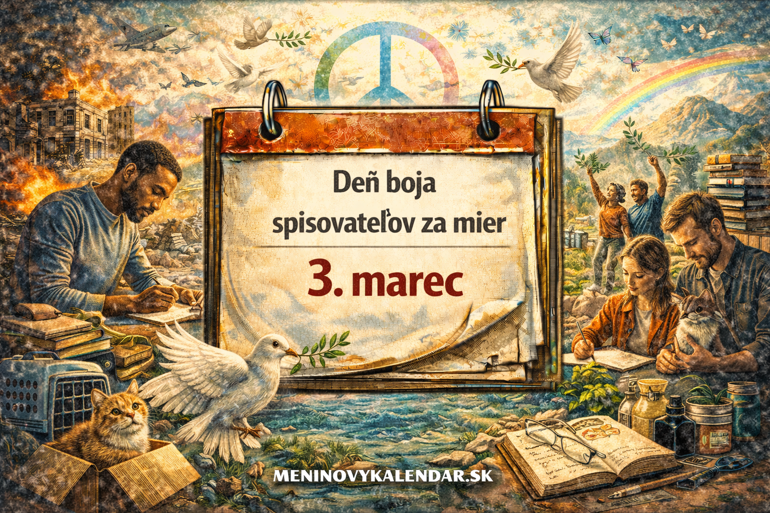 Deň boja spisovateľov za mier: Keď pero kreslí hranice ľudskosti 🖋️🕊️🌍 (3. marec)