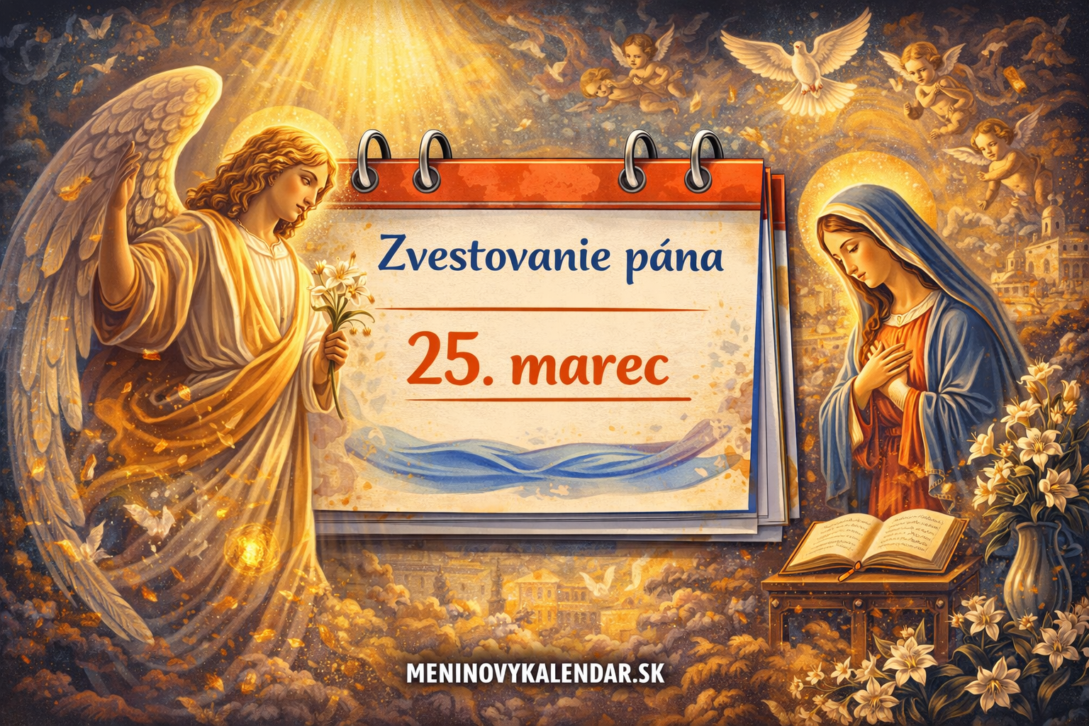 Zvestovanie Pána: Okamih, ktorý rozdelil dejiny a priniesol svetu nádej ✨🙏🕊️ (25. marec)