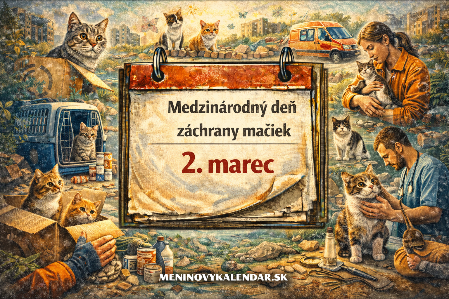 Medzinárodný deň záchrany mačiek: Druhá šanca pre pradenie, ktoré lieči 🐾❤️🐱 (2. marec)