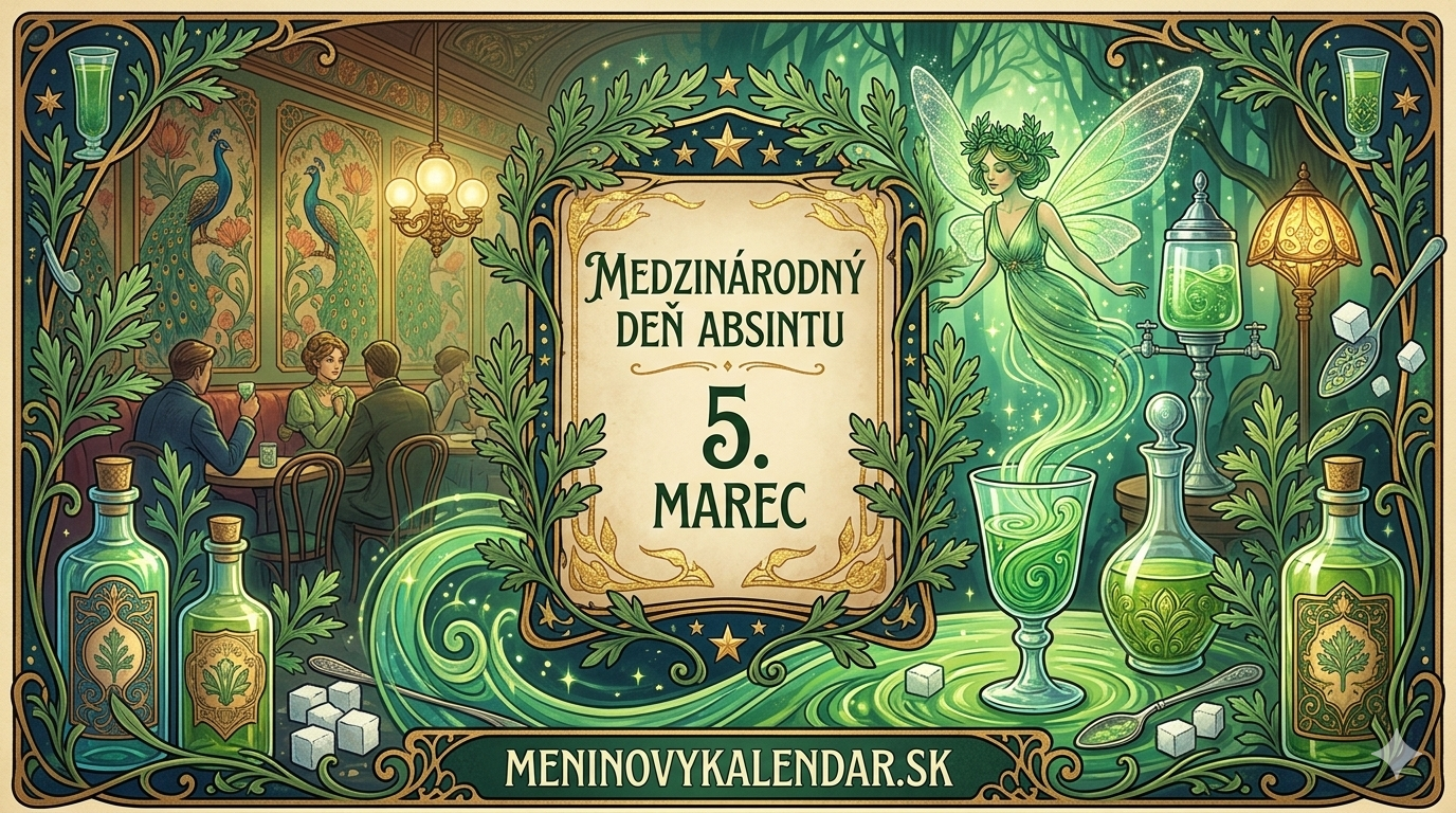 Medzinárodný deň absintu: Návrat legendárnej Zelenej víly 🧚‍♂️🍸✨ (5. marec)