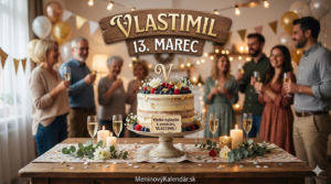 <img src="cesta-k-obrazku-vlastimil.jpg"
alt="Slávnostná torta s ovocím na oslave menín pre meno Vlastimil, dátum 13. marec, s odkazom MeninovýKalendár.sk v spodnej časti"
title="Prianie k meninám - Vlastimil 13. Marec">