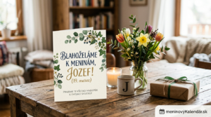 <img src="cesta-k-vasmu-obrazku.jpg" alt="Elegantné blahoželanie k meninám pre Jozefa na 19. marec s jarnými kvetmi, darčekom a logom meninovýKalendár.sk" title="Blahoželanie k meninám - Jozef">