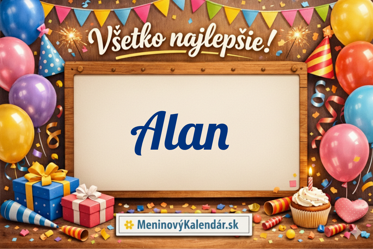 Všetko najlepšie, Alan! 🎊 Najväčší sprievodca prianiami, významom mena a tipmi na darčeky