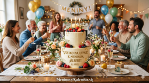 <img src="prianie-albert-8-april.jpg"
alt="Elegantná dvojposchodová torta zdobená jahodami a kvetmi s nápisom Všetko najlepšie k meninám, Albert! 8. apríl, v pozadí skupina priateľov pri slávnostnom stole s balónmi a odkaz MeninovýKalendár.sk"
title="Prianie k meninám - Albert 8. apríl">