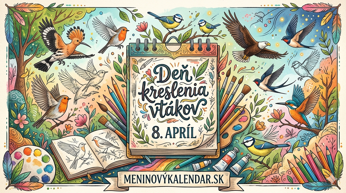 Deň kreslenia vtákov: Umenie ako symbol nádeje a radosti zo života 🦜🎨✨ (8. apríl)