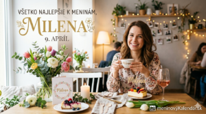 <img src="cesta-k-vasmu-obrazku.jpg" alt="Elegantné blahoželanie k meninám pre Milenu, 9. apríl, s kyticou jarných kvetov, tortou a logom meninovýKalendár.sk" width="1280" height="720"> 