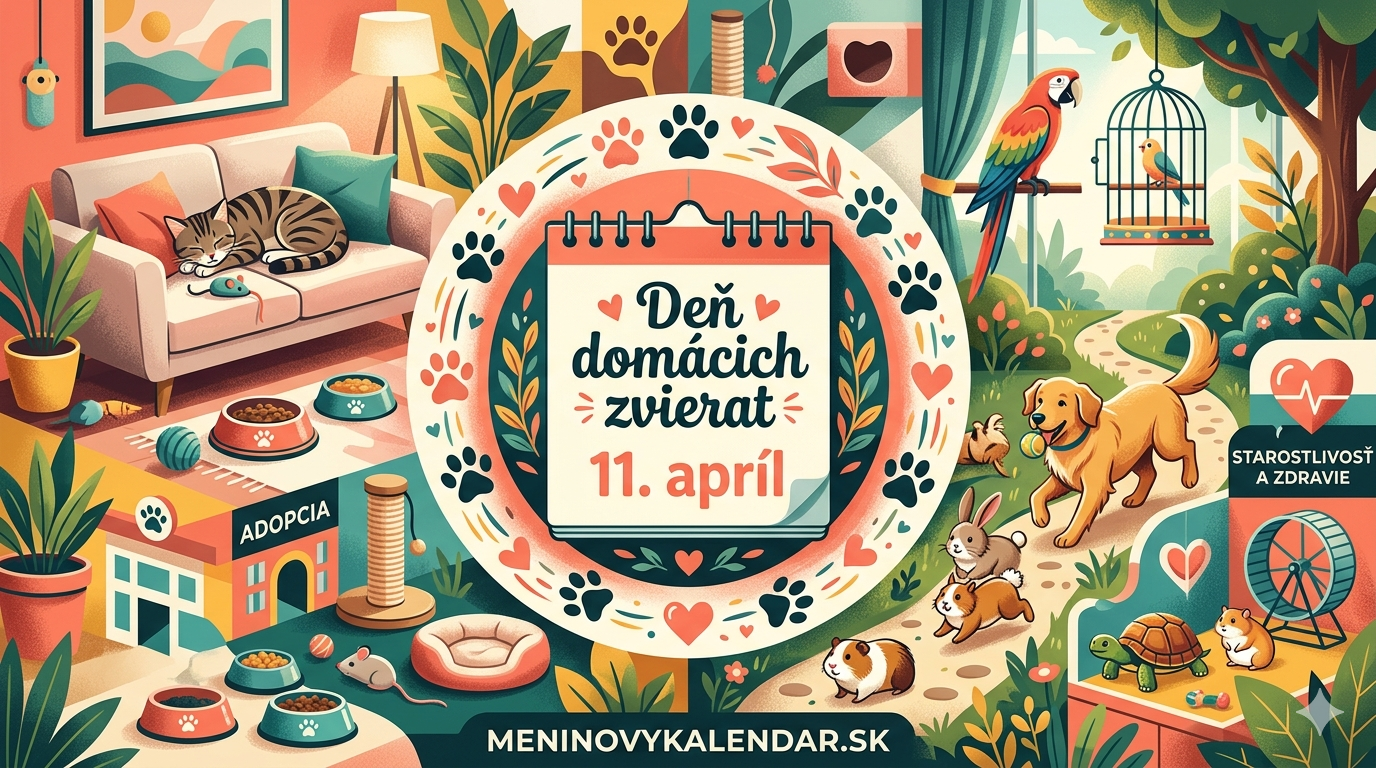 Deň domácich zvierat: Oslava vernosti, radosti a mokrých nosov 🐶🐱🐰 (11. apríl)