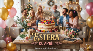 <img src="cesta-k-obrazku.jpg"
alt="Narodeninové prianie pre Esteru s dátumom 12. apríl. Na obrázku je slávnostná torta s ovocím na stole, v pozadí oslavujúci ľudia a balóny. Dole je text MeninovýKalendár.sk."
width="1280"
height="720">