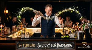 <img src="svetovy-den-barmanov.jpg" 
     alt="Umelecká vizualizácia ku Svetovému dňu barmanov: barman v elegantnej tmavej veste a bielej košeli vykonáva efektný pohyb so shakerom za barovým pultom. Vo vzduchu zostáva žiarivá svetelná stopa z rozstreknutých kvapiek limetky a ľadu, nápis 24. február – Svetový deň barmanov a logo meninovýKalendár.sk" 
     title="24. február – Svetový deň barmanov">
