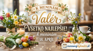 <img src="cesta-k-obrazku.jpg" alt="Elegantné blahoželanie k meninám pre Valéra na 18. apríla s jarnými kvetmi, kávou a logom meninovýKalendár.sk" width="1280" height="720">
