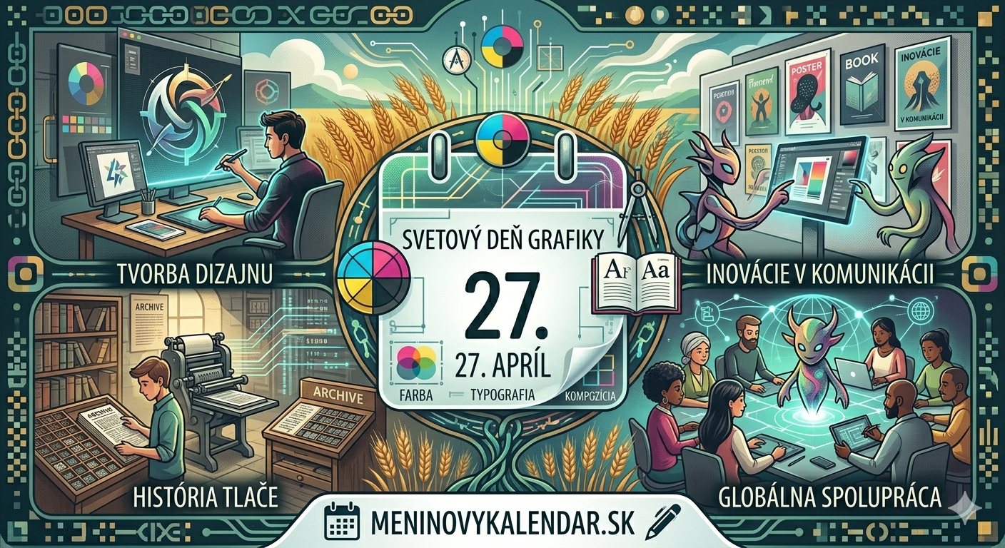 Svetový deň grafiky: Oslava vizuálneho jazyka, ktorý hovorí za nás 🎨💻📐✨ (27. apríl)