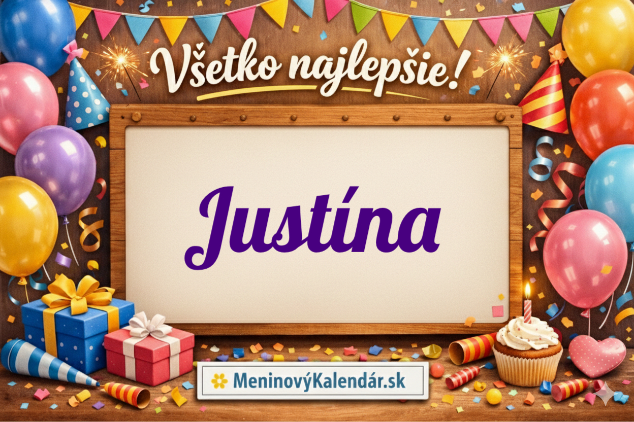Všetko najlepšie, Justína! ⚖️ Najväčší sprievodca meninami 14. apríla: 65 originálnych prianí, latinský význam mena a tipy na darčeky