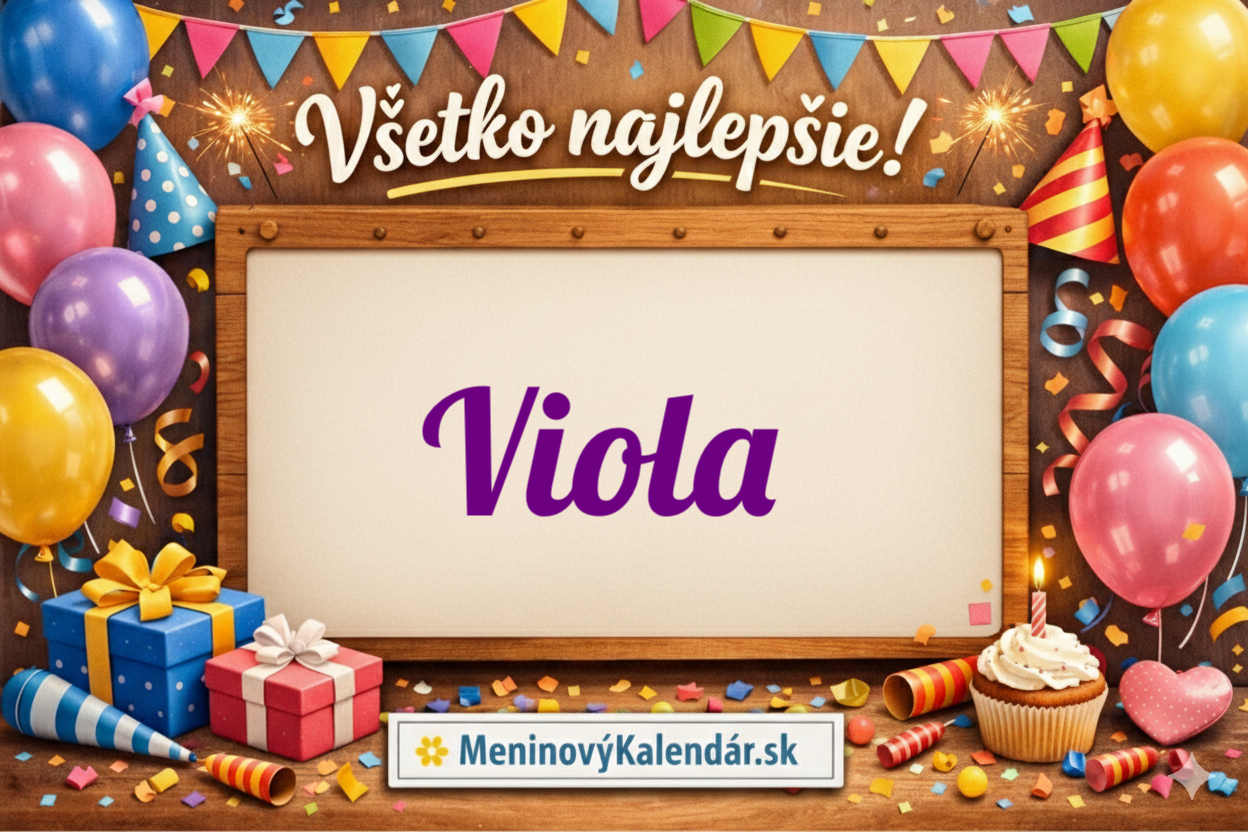 Všetko najlepšie, Viola! 💜 Kompletný sprievodca meninami 18. mája 🗓️