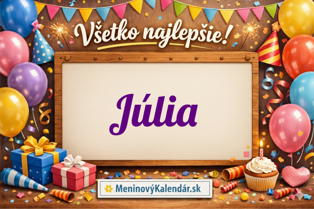 Všetko najlepšie, Júlia! 🌸 Kompletný sprievodca meninami 22. mája 🗓️