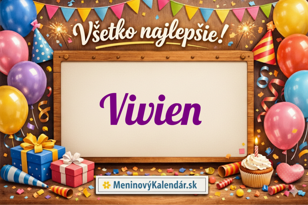 Všetko najlepšie, Vivien! 🌸 Kompletný sprievodca meninami 25. mája 🗓️