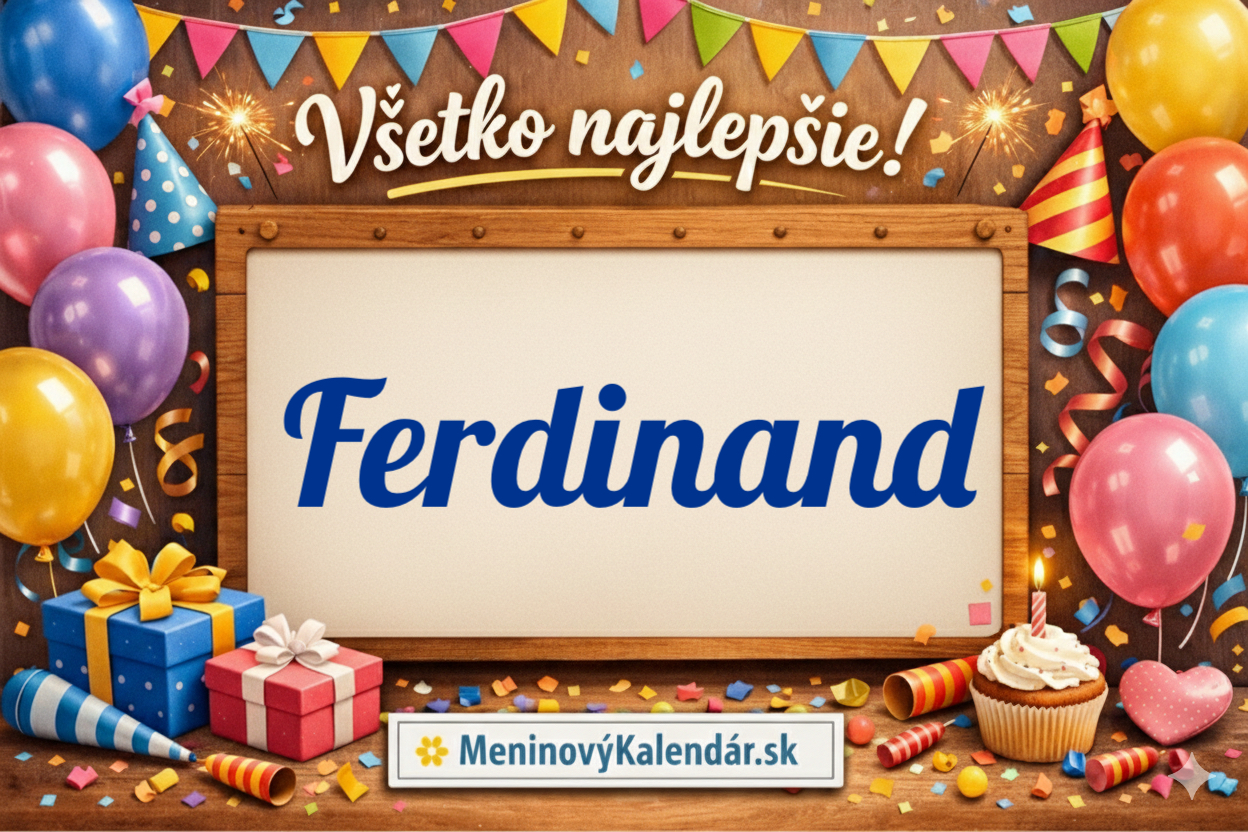 Všetko najlepšie, Ferdinand! 🎩 Kompletný sprievodca meninami 30. mája 🗓️